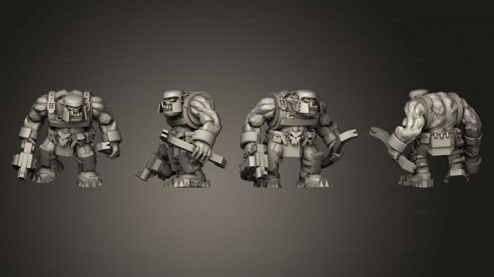 Military figurines (Shock Troop 05, STKW_12282) 3D models for cnc