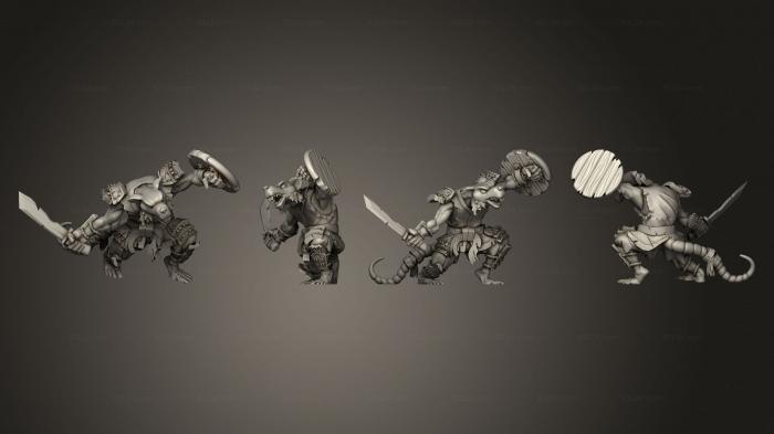 Military figurines (Shonibi rat 5, STKW_12294) 3D models for cnc