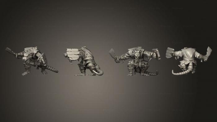 Military figurines (Shonibi rat 6, STKW_12295) 3D models for cnc