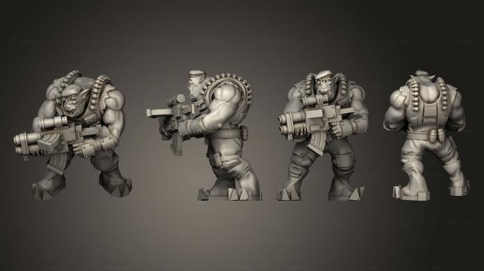 Military figurines (SHOOTA BOYS 01, STKW_12300) 3D models for cnc