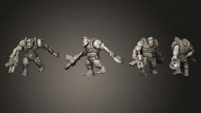 Military figurines (SHOOTA BOYS 02, STKW_12301) 3D models for cnc