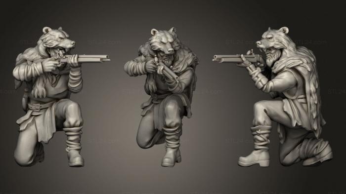 Military figurines (Hunter Jacob, STKW_1231) 3D models for cnc