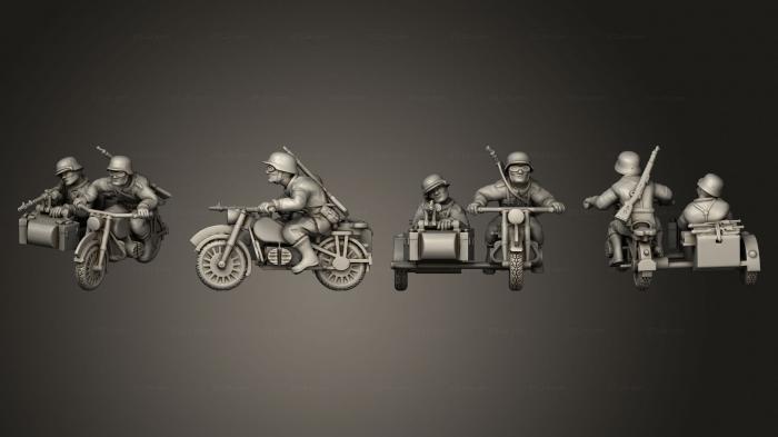 Military figurines (Sidecar Allemand 01, STKW_12318) 3D models for cnc