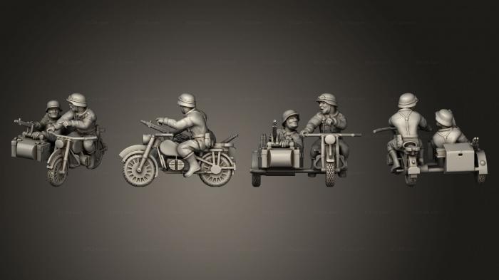Military figurines (Sidecar Allemand 02, STKW_12319) 3D models for cnc