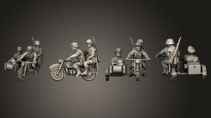 Military figurines (Sidecar Allemand 03, STKW_12320) 3D models for cnc