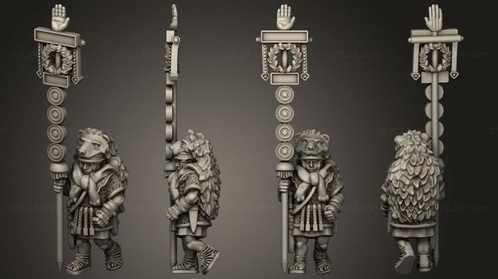 Military figurines (SIGNIFER B, STKW_12326) 3D models for cnc