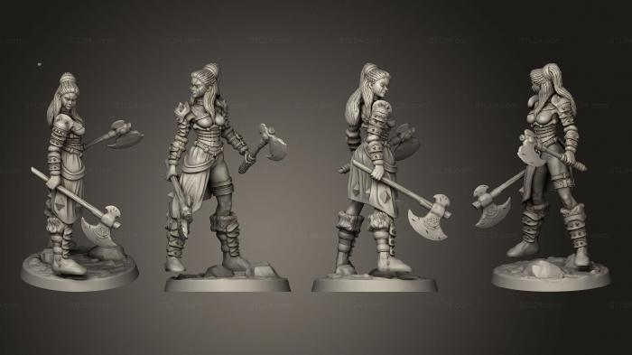 Military figurines (Sigrid the Avenger Base, STKW_12328) 3D models for cnc
