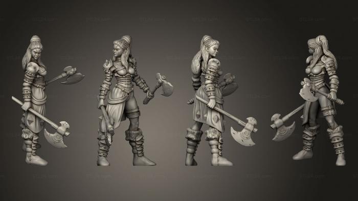 Military figurines (Sigrid the Avenger, STKW_12329) 3D models for cnc