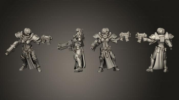 Military figurines (Sister Sargent, STKW_12337) 3D models for cnc