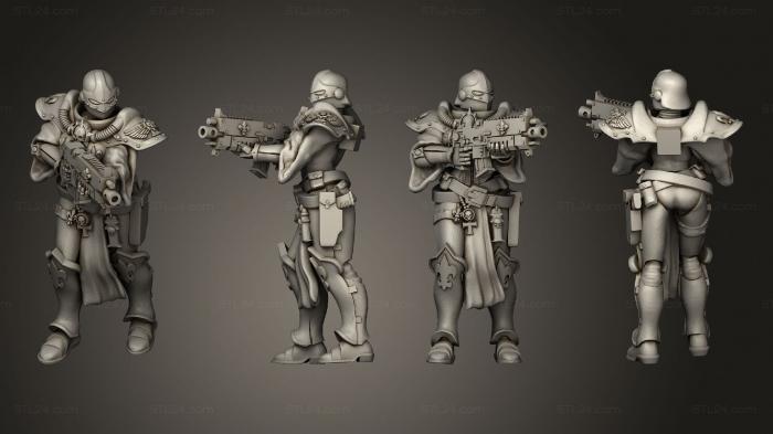 Military figurines (Sistersofthe Basic Trooper Sis shooting, STKW_12347) 3D models for cnc