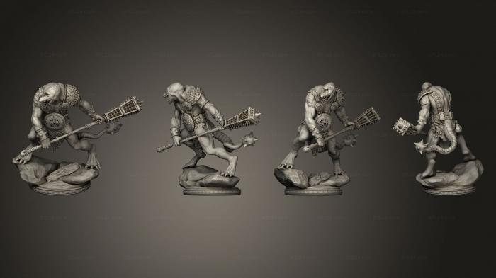 Military figurines (Skeghh fimir, STKW_12351) 3D models for cnc
