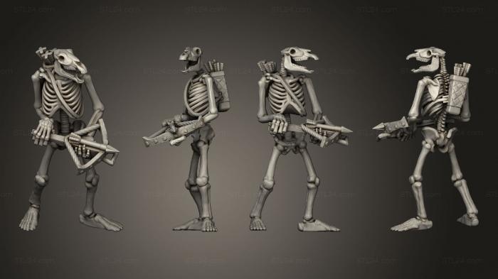 Military figurines (Skeleton Archer 02, STKW_12367) 3D models for cnc