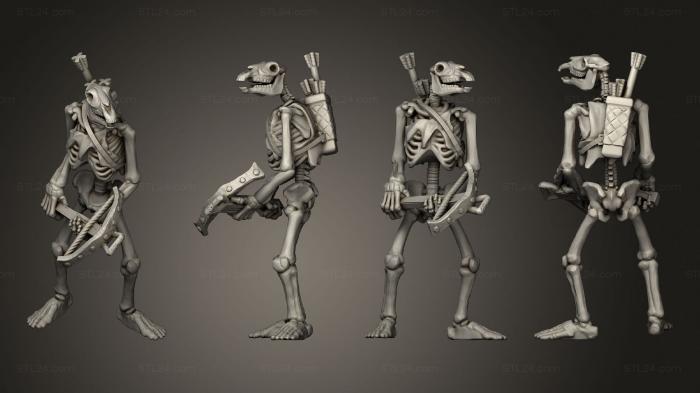 Military figurines (Skeleton Archer 03, STKW_12368) 3D models for cnc