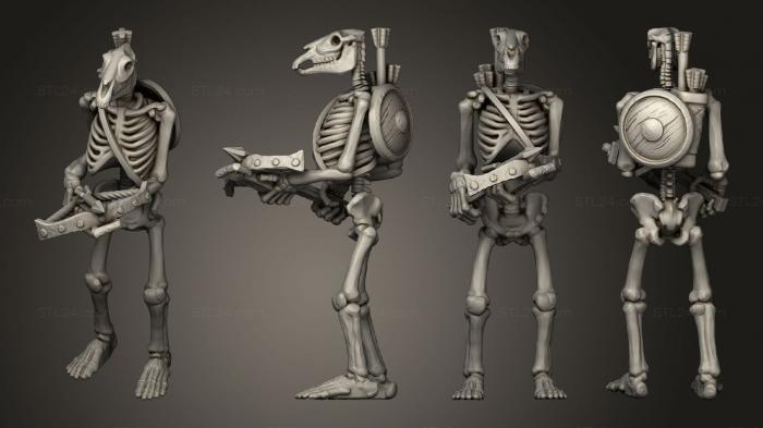Military figurines (Skeleton Archer 06, STKW_12371) 3D models for cnc