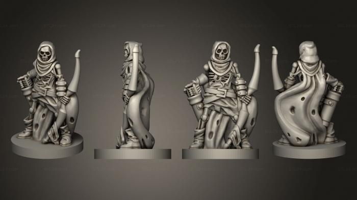 Military figurines (Skeleton Archer 09, STKW_12374) 3D models for cnc