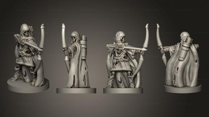 Military figurines (Skeleton Archer 10, STKW_12375) 3D models for cnc