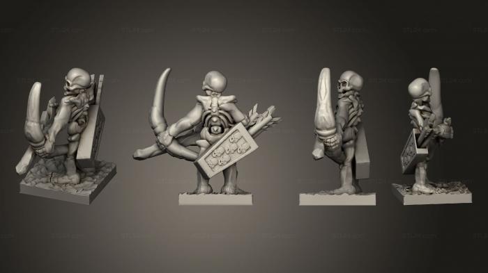 Military figurines (Skeleton Archer 12, STKW_12377) 3D models for cnc