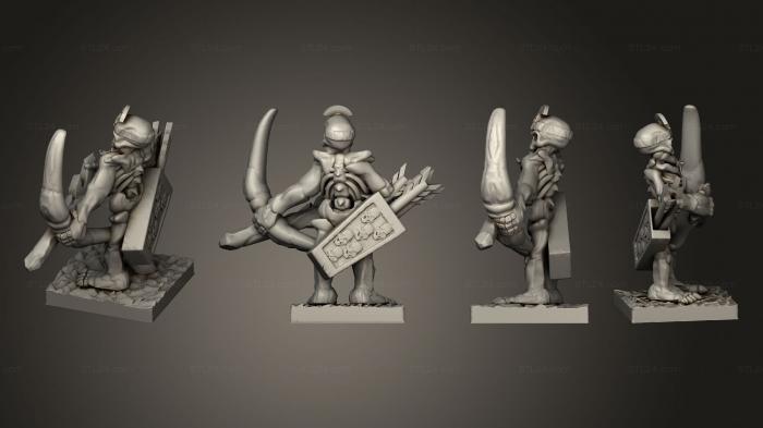 Military figurines (Skeleton Archer 15, STKW_12380) 3D models for cnc