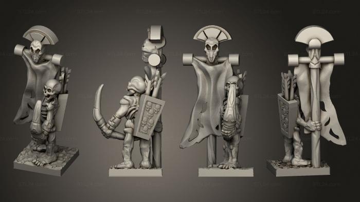 Military figurines (Skeleton Archer 17, STKW_12382) 3D models for cnc