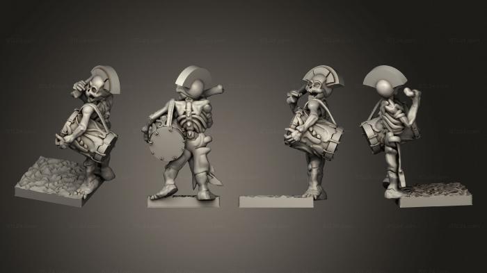 Military figurines (Skeleton Archer 18, STKW_12383) 3D models for cnc