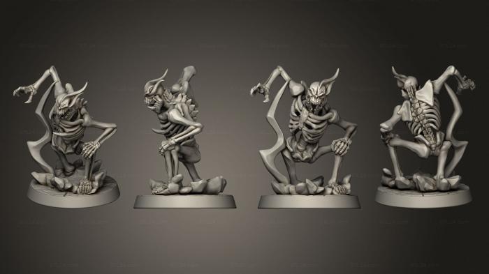 Military figurines (Skeleton B, STKW_12385) 3D models for cnc