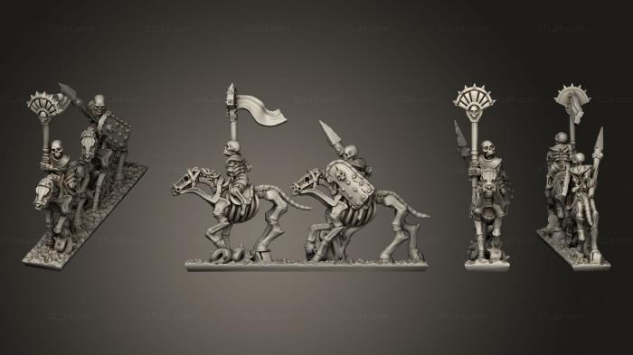 Military figurines (Skeleton Cavalry Spear 04, STKW_12389) 3D models for cnc