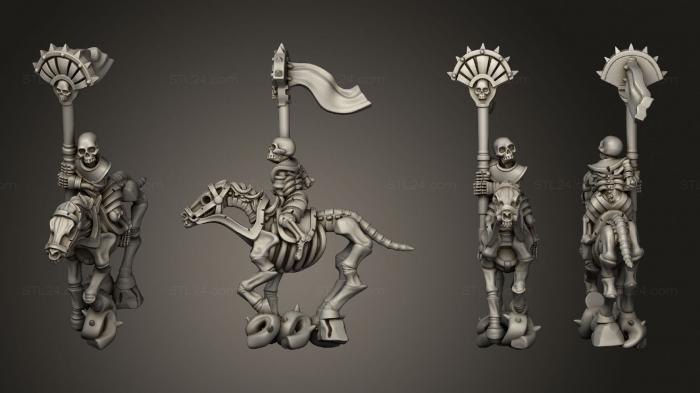 Military figurines (Skeleton Cavalry Spear 06, STKW_12391) 3D models for cnc