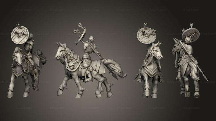 Military figurines (Skeleton Cavalry 01, STKW_12429) 3D models for cnc