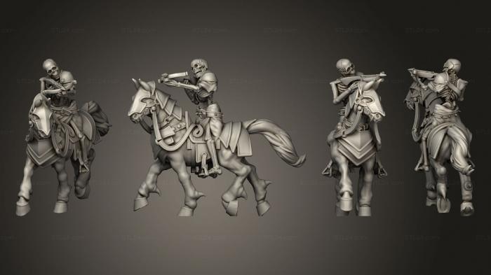 Military figurines (Skeleton Cavalry 03, STKW_12431) 3D models for cnc
