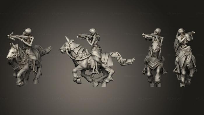 Military figurines (Skeleton Cavalry 04, STKW_12432) 3D models for cnc