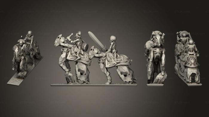 Military figurines (Skeleton Cavalry 07, STKW_12435) 3D models for cnc