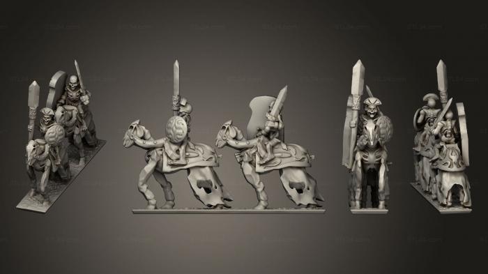 Military figurines (Skeleton Cavalry 08, STKW_12436) 3D models for cnc