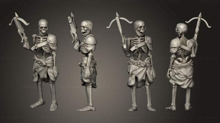 Military figurines (Skeleton Crossbow, STKW_12440) 3D models for cnc