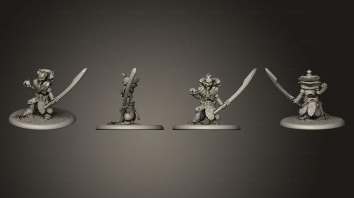 Military figurines (Skeleton General on feet, STKW_12443) 3D models for cnc