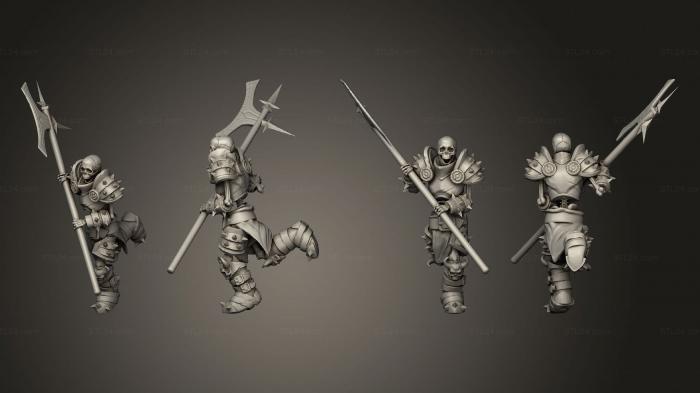 Military figurines (Skeleton Knight, STKW_12444) 3D models for cnc