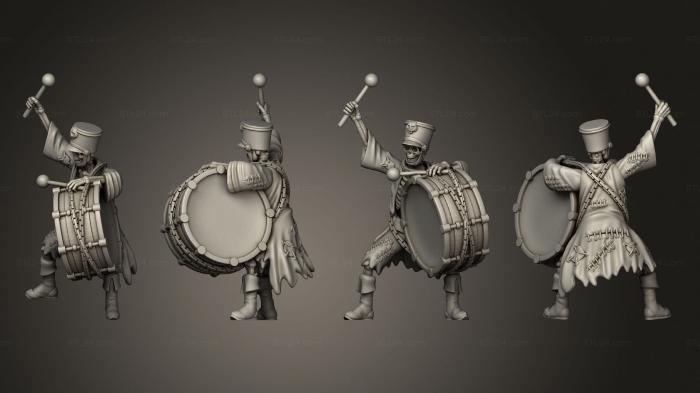 Skeleton Musician Drum