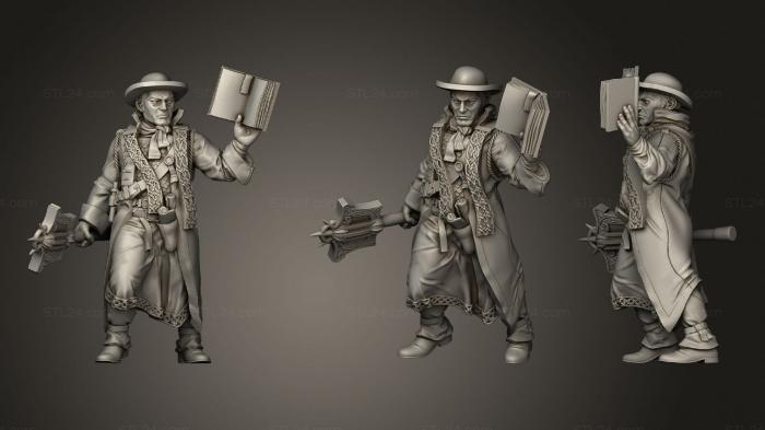 Military figurines (Interrogator, STKW_1245) 3D models for cnc