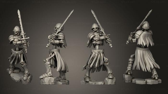 Military figurines (Skeleton Orc Warrior Sword, STKW_12456) 3D models for cnc