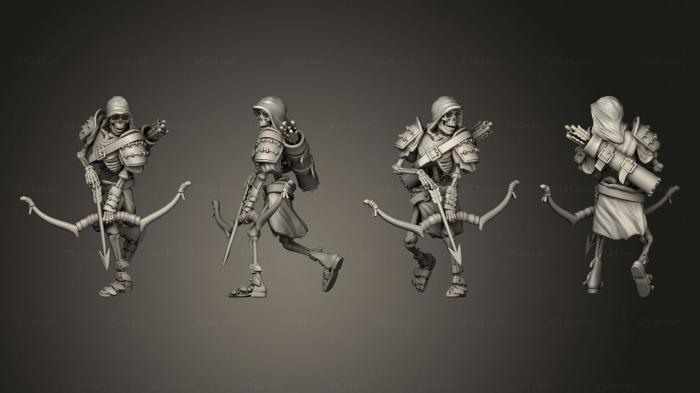 Military figurines (Skeleton Ranger, STKW_12457) 3D models for cnc