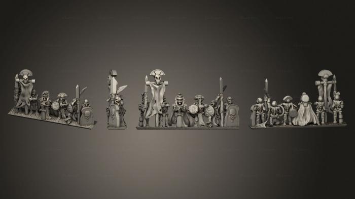 Military figurines (Skeleton Spearman warrior 07, STKW_12509) 3D models for cnc
