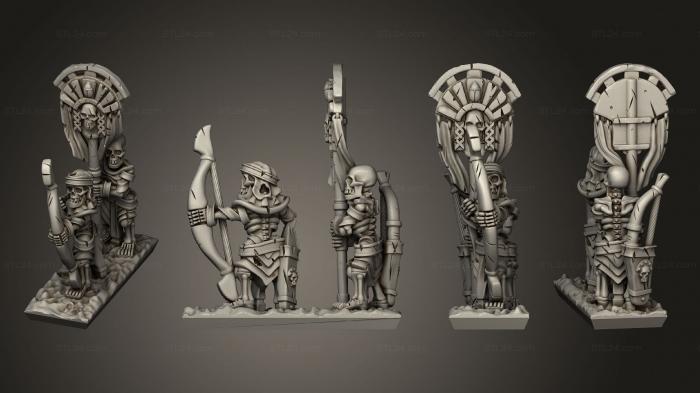 Military figurines (Skeleton Strip Banner 01, STKW_12525) 3D models for cnc