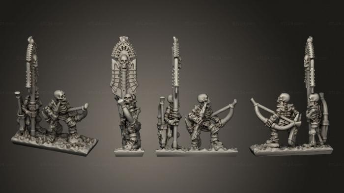 Military figurines (Skeleton Strip Banner 02, STKW_12526) 3D models for cnc