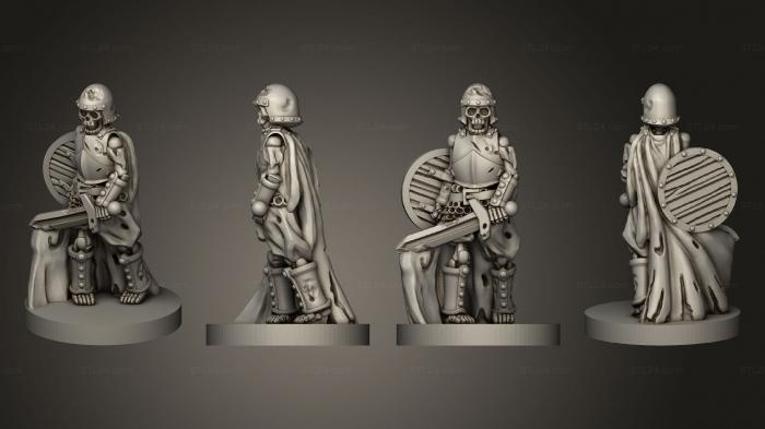 Military figurines (Skeleton Warriors Set 1 01, STKW_12531) 3D models for cnc