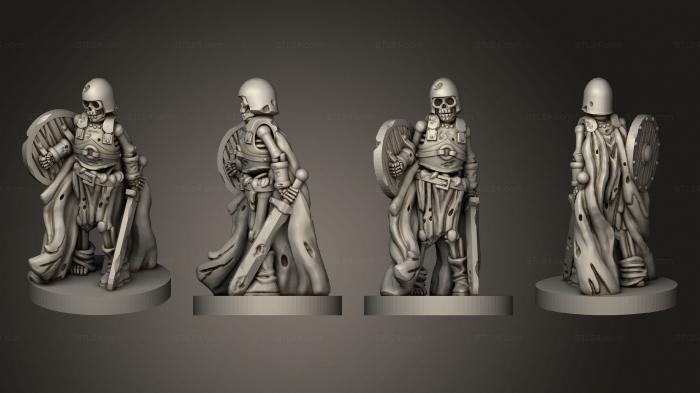 Military figurines (Skeleton Warriors Set 1 v 3, STKW_12533) 3D models for cnc