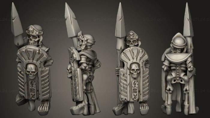 Military figurines (Skeletons Spear 11, STKW_12544) 3D models for cnc