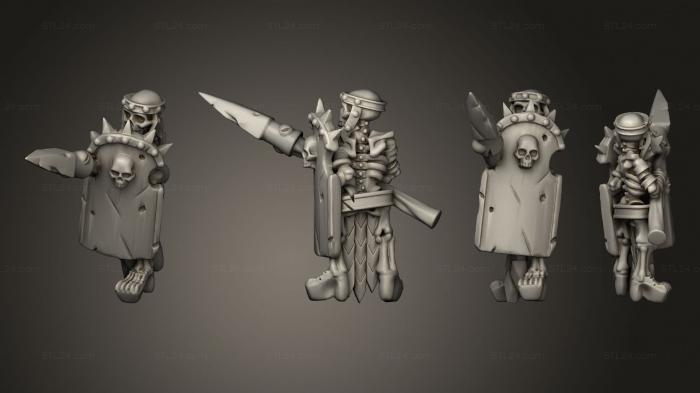 Military figurines (Skeletons Spear 27, STKW_12553) 3D models for cnc