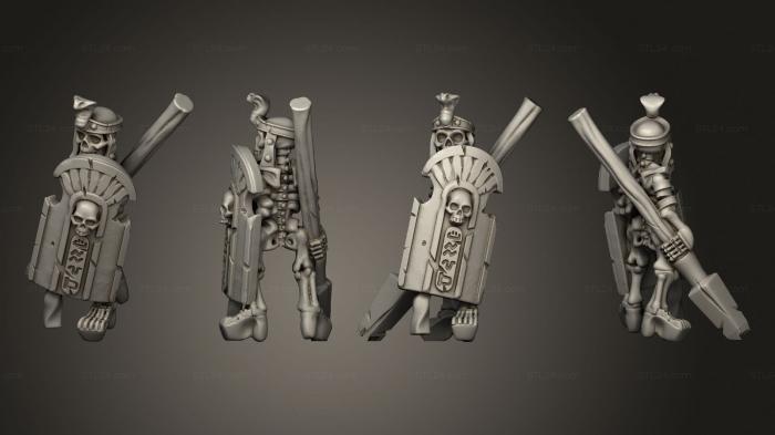 Military figurines (Skeletons Spear 32, STKW_12557) 3D models for cnc