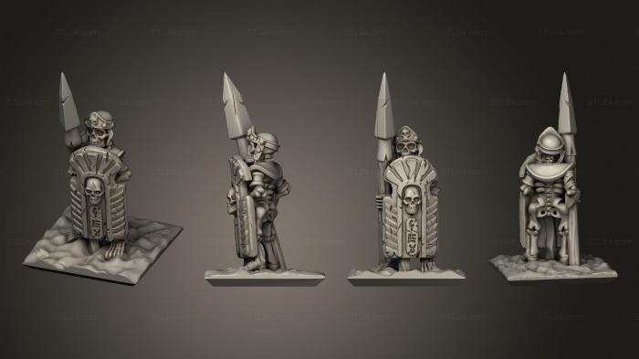 Military figurines (Skeletons Spear 11, STKW_12573) 3D models for cnc