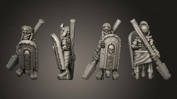 Military figurines (Skeletons Spear 20, STKW_12582) 3D models for cnc