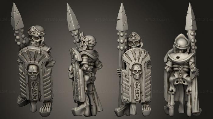Military figurines (Skeletons Spear 31, STKW_12592) 3D models for cnc
